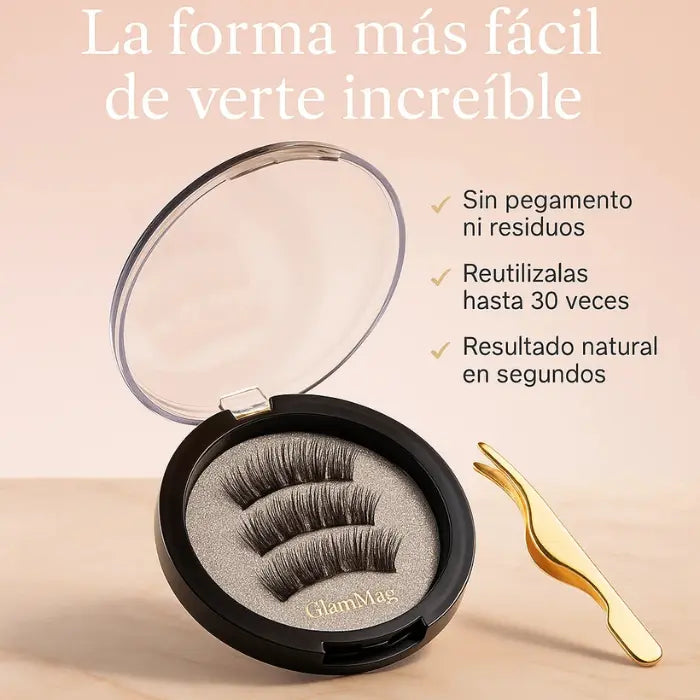 Pestañas Magnéticas GlamMag™ + Guía de Maquillaje Avanzado GRATIS