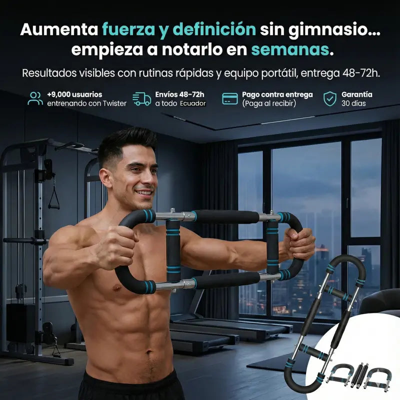 Twister Entrenador de Brazo y Pecho | Ponte en Forma con 15 Minutos al Día