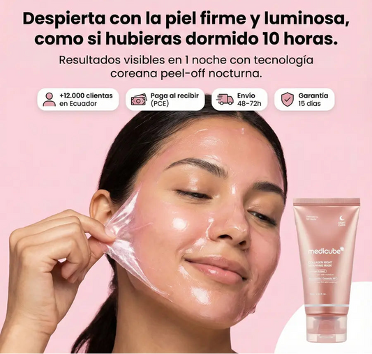 Medicube® Mascarilla de Colágeno Nocturna | Despierta con Piel Firme y Radiante